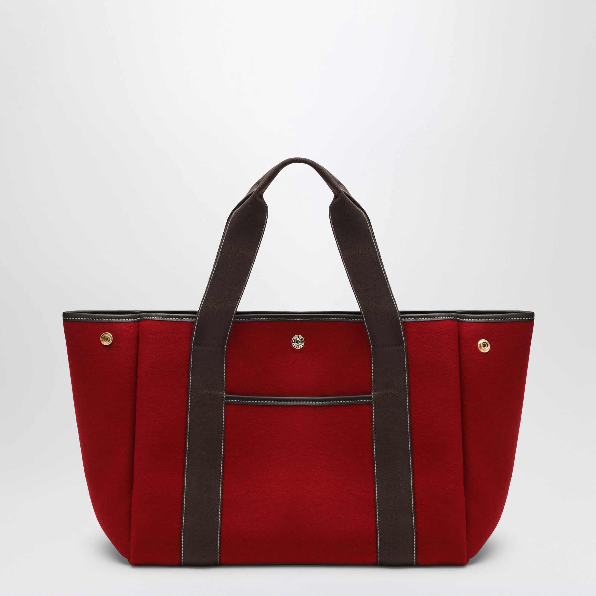 Traversée M Pocket red flannel bag