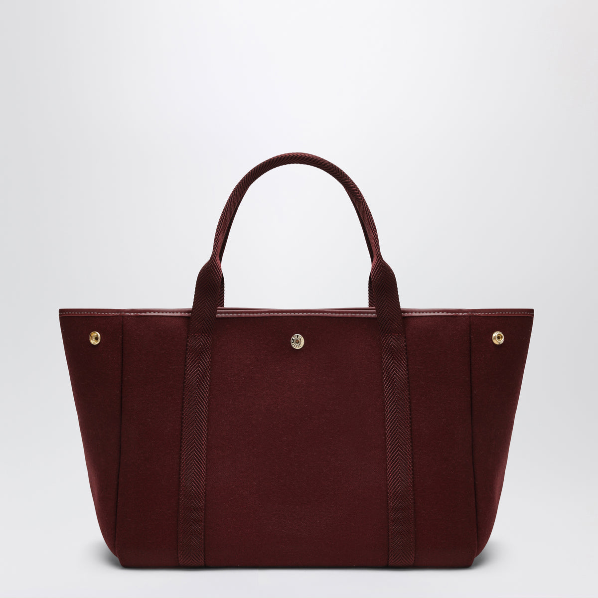 Borsa tote Traversée M burgundy in feltro