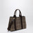 Traversée M Tasche aus braunem Flanell