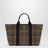 Traversée M Tasche aus braunem Flanell