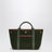 Borsa tote Traversée S verde oliva in feltro