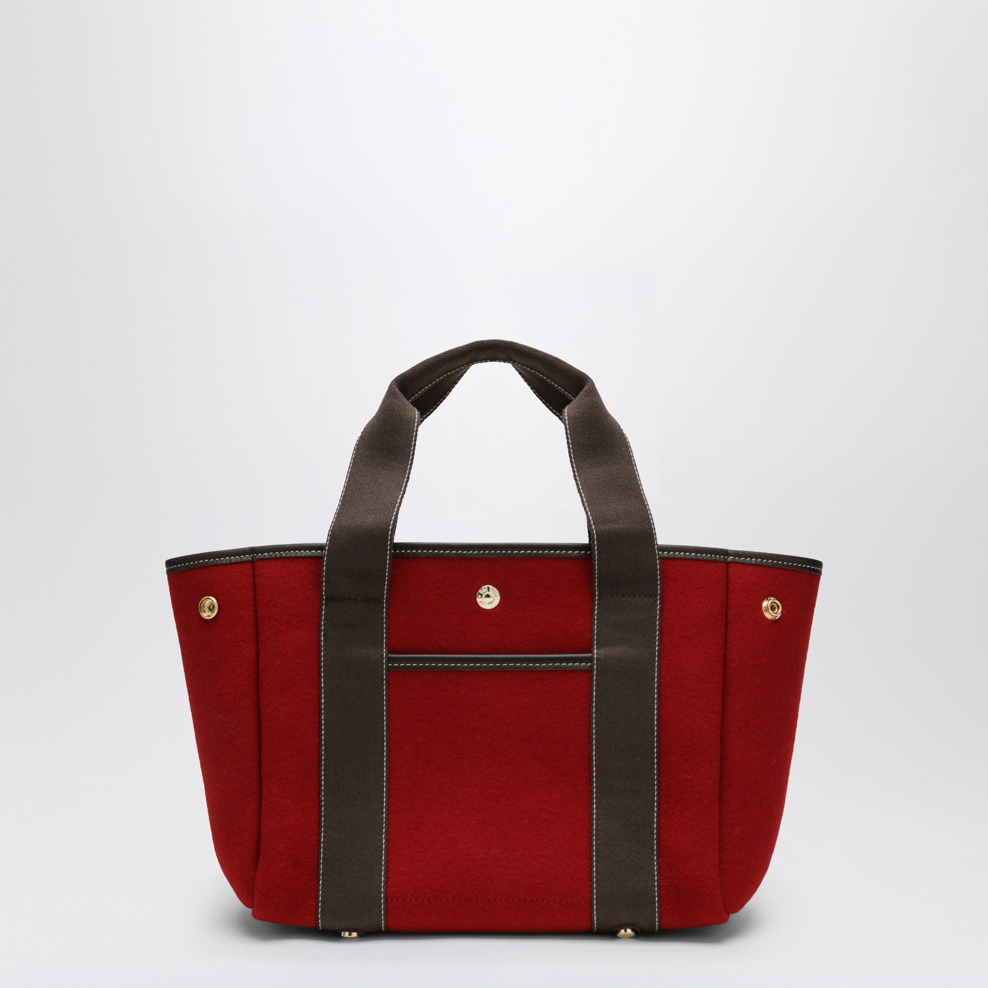 Traversée S Pocket red flannel bag