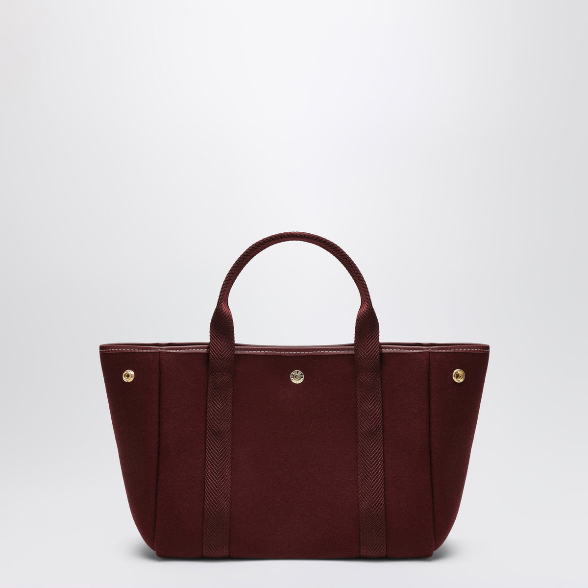 Borsa tote Traversée S burgundy in feltro