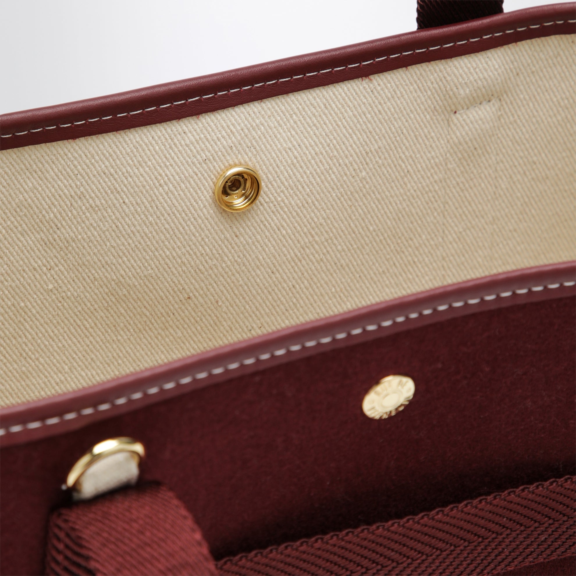 Borsa tote Traversée S burgundy in feltro