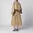 Riva trench coat in camel cotton