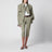 Elva short fluid trench coat in sage green viscose