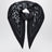 Black/mud triangular bandana scarf