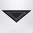 Black/mud triangular bandana scarf
