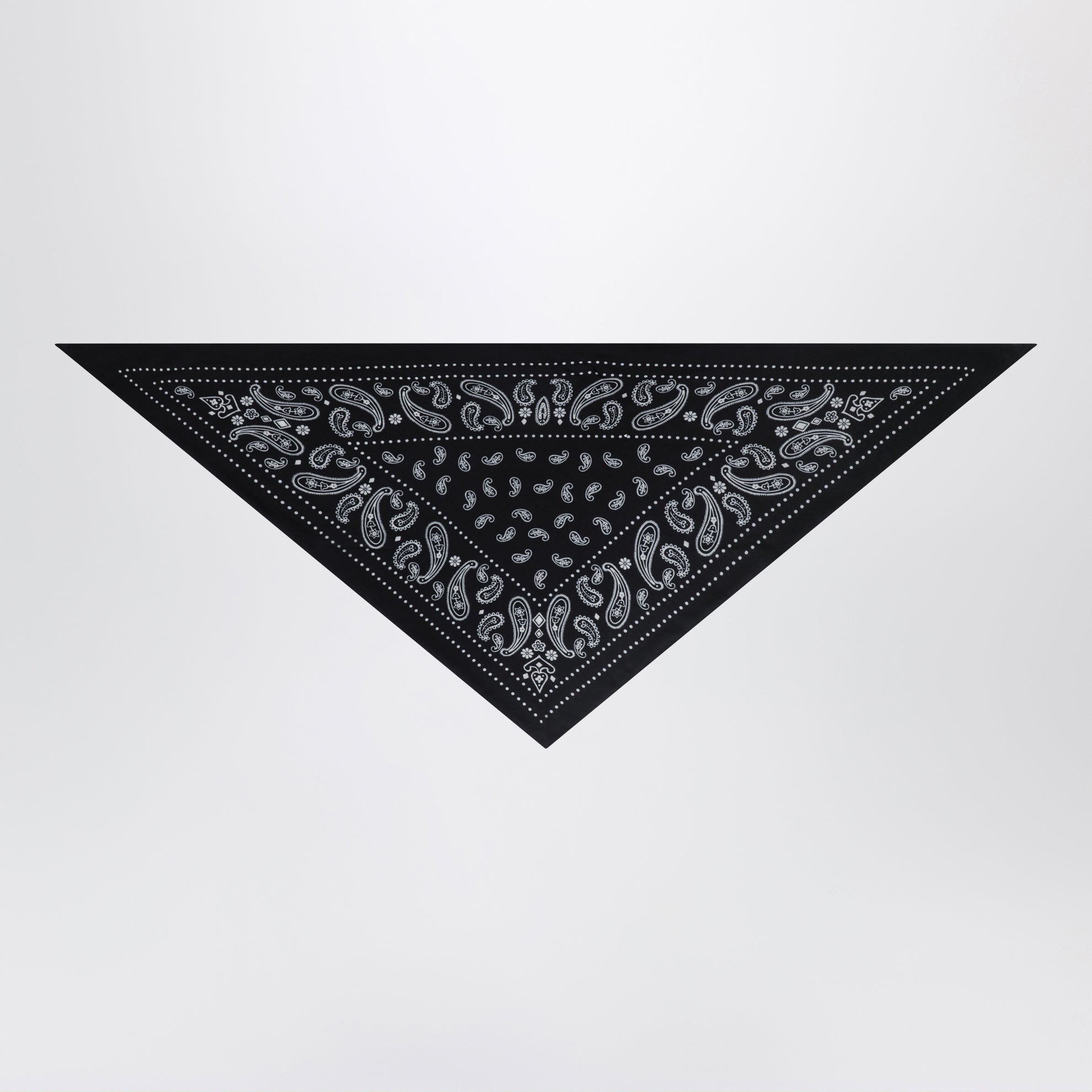 Black/mud triangular bandana scarf