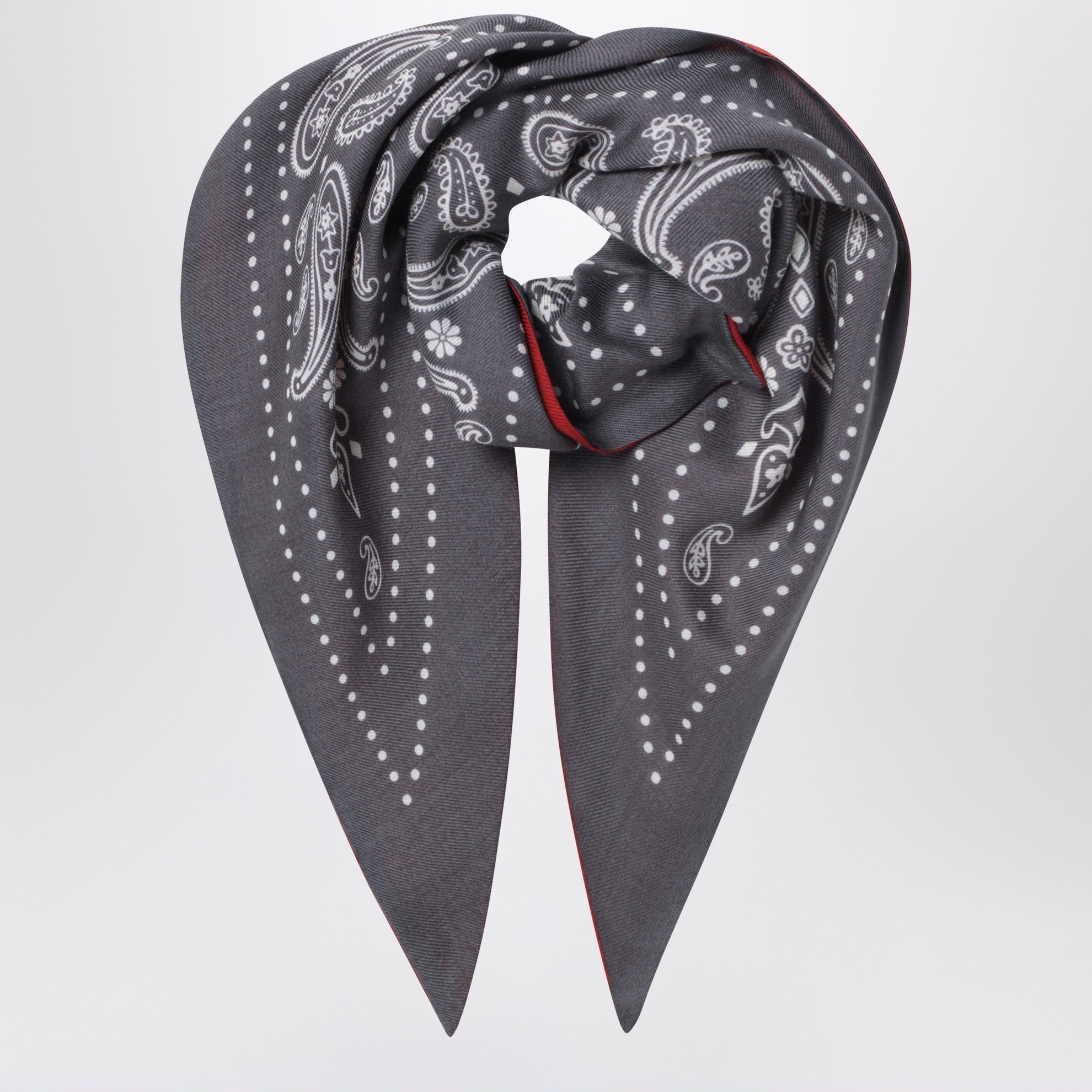 Lava-/terracottafarbenes dreieckiges Bandana-Tuch