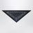 Navy blue/burgundy triangular bandana scarf