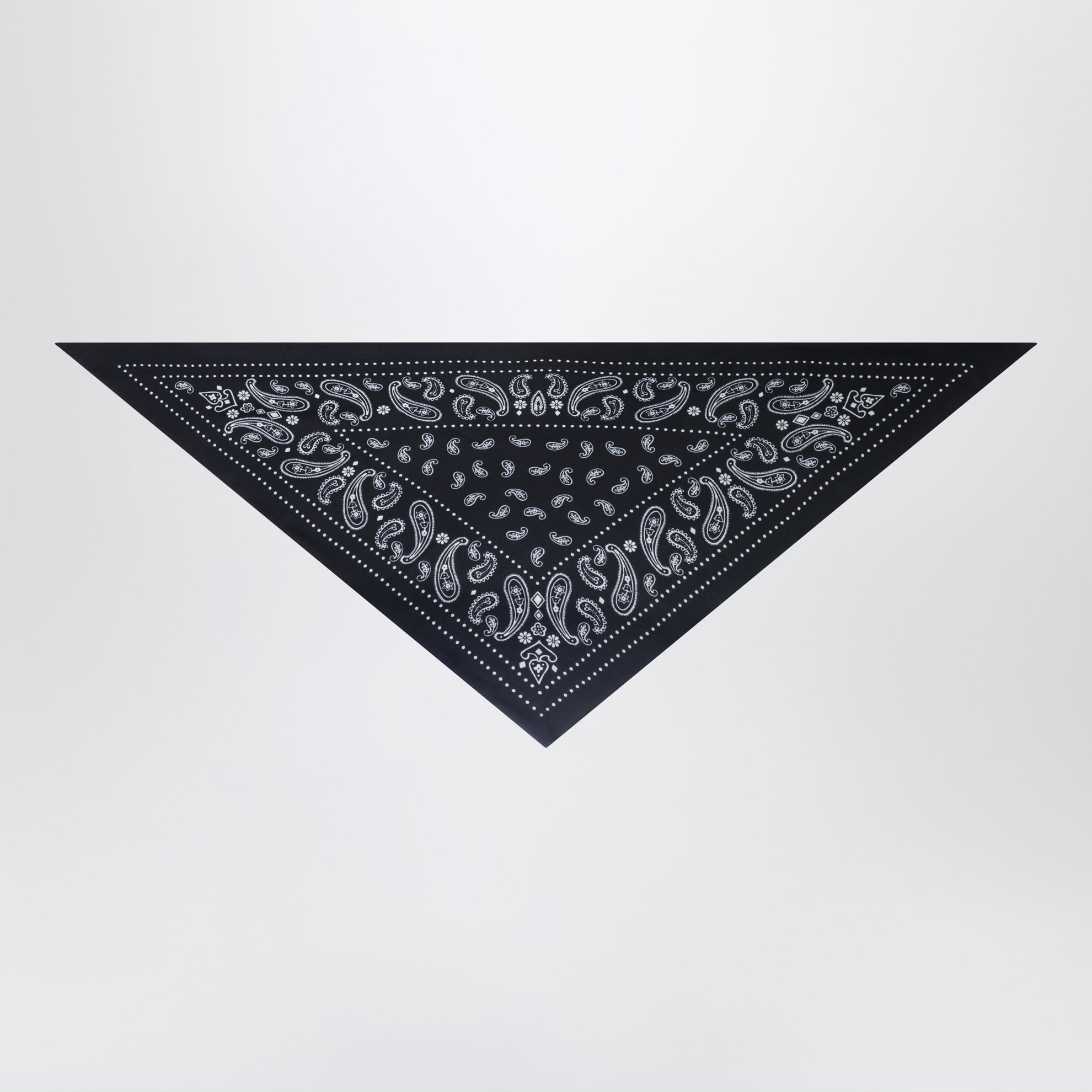 Navy blue/burgundy triangular bandana scarf