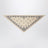 Cream triangular bandana scarf in wool