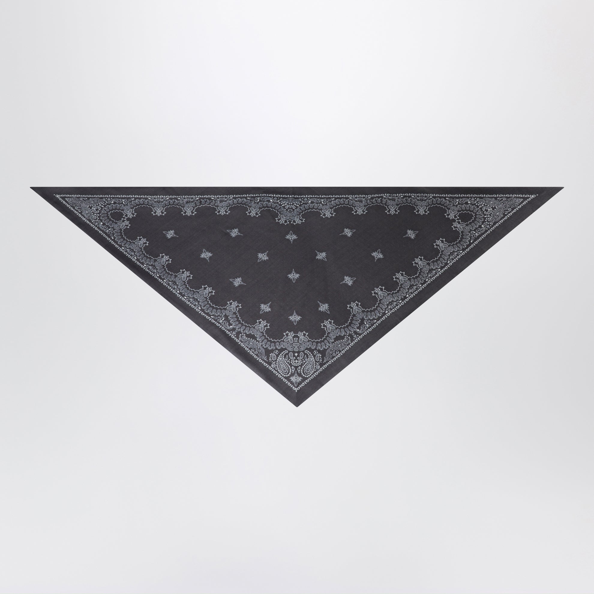 Red triangular bandana scarf in wool