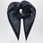 Navy blue triangular bandana scarf in wool
