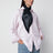 Navy blue triangular bandana scarf in wool