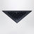 Navy blue triangular bandana scarf in wool