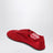 Sneakers rosse in mesh semitrasparente e suede