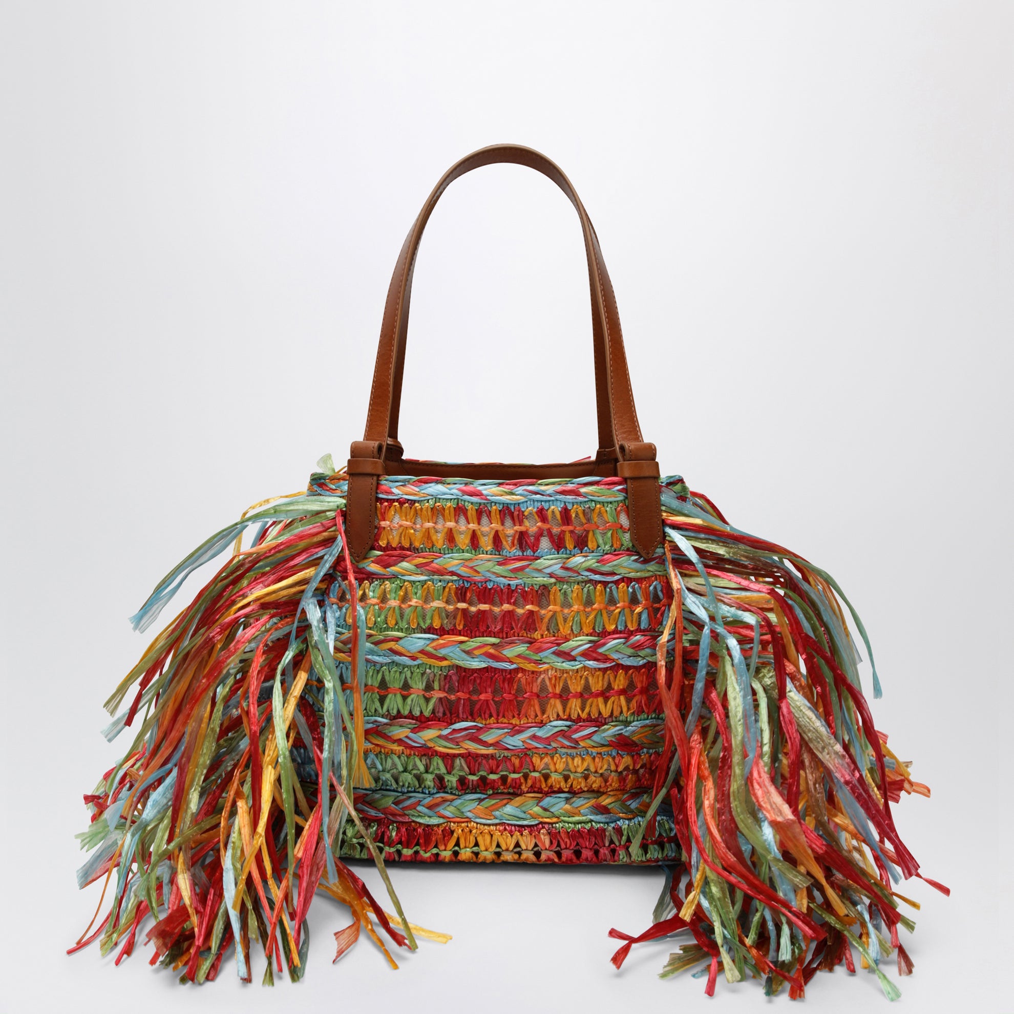 Shopper Trancoso in rafia multicolor
