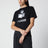 T-shirt Zewel à logo en lin noir