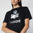 T-shirt Zewel à logo en lin noir