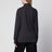 Dunkelgrauer Langarmpullover mit Schaldetail