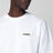 T-shirt blanc avec logo en gros-grain