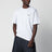 T-shirt grigia con logo in Gros Grain