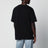 Schwarzes T-Shirt mit Grosgrain-Logo