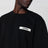 Schwarzes T-Shirt mit Grosgrain-Logo