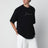 T-shirt con logo nera in misto cotone