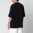 T-shirt con logo nera in misto cotone