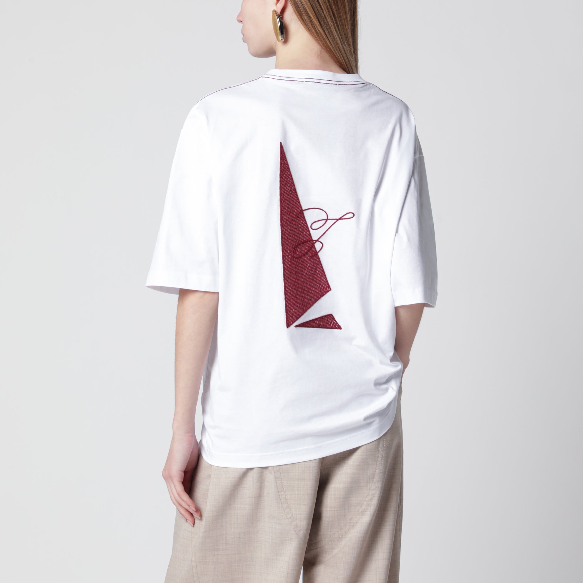T-shirt Bateau Jacquemus Beach bianca