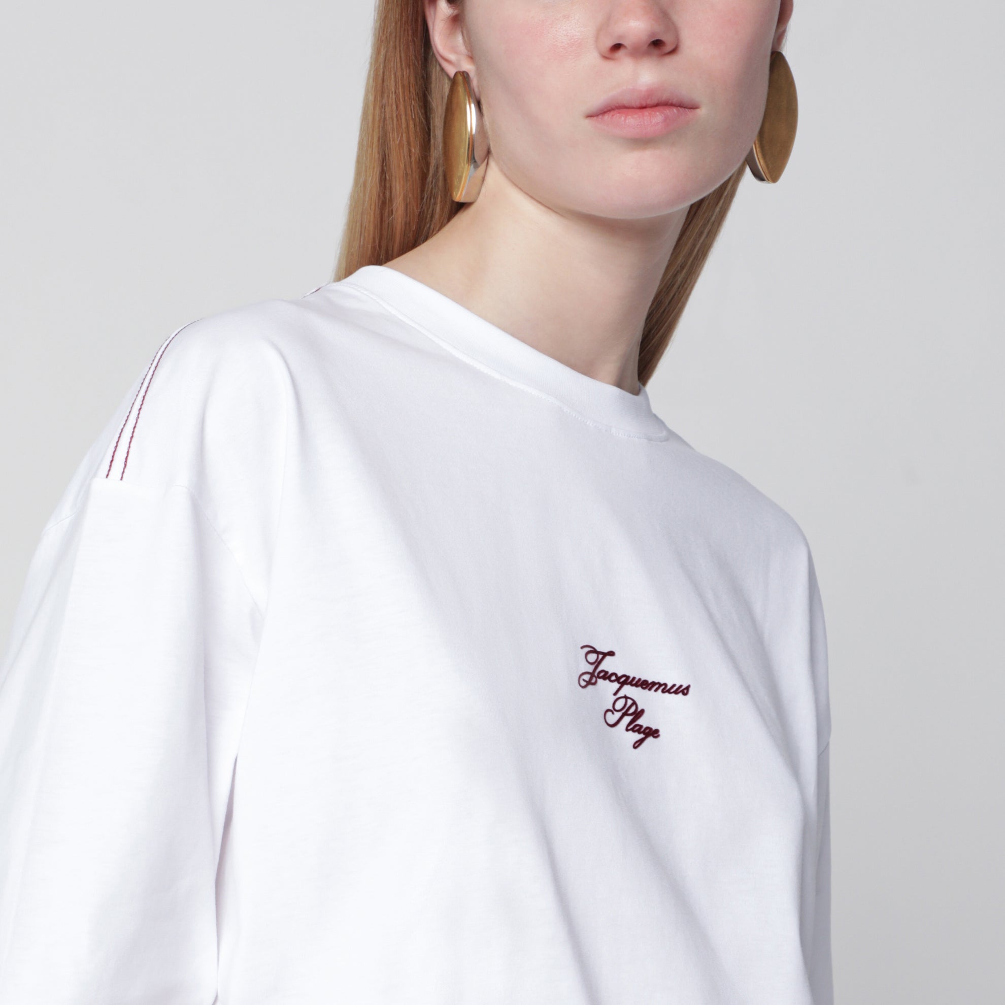 T-shirt Bateau Jacquemus Beach bianca