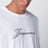 T-shirt a maniche lunghe bianca in cotone