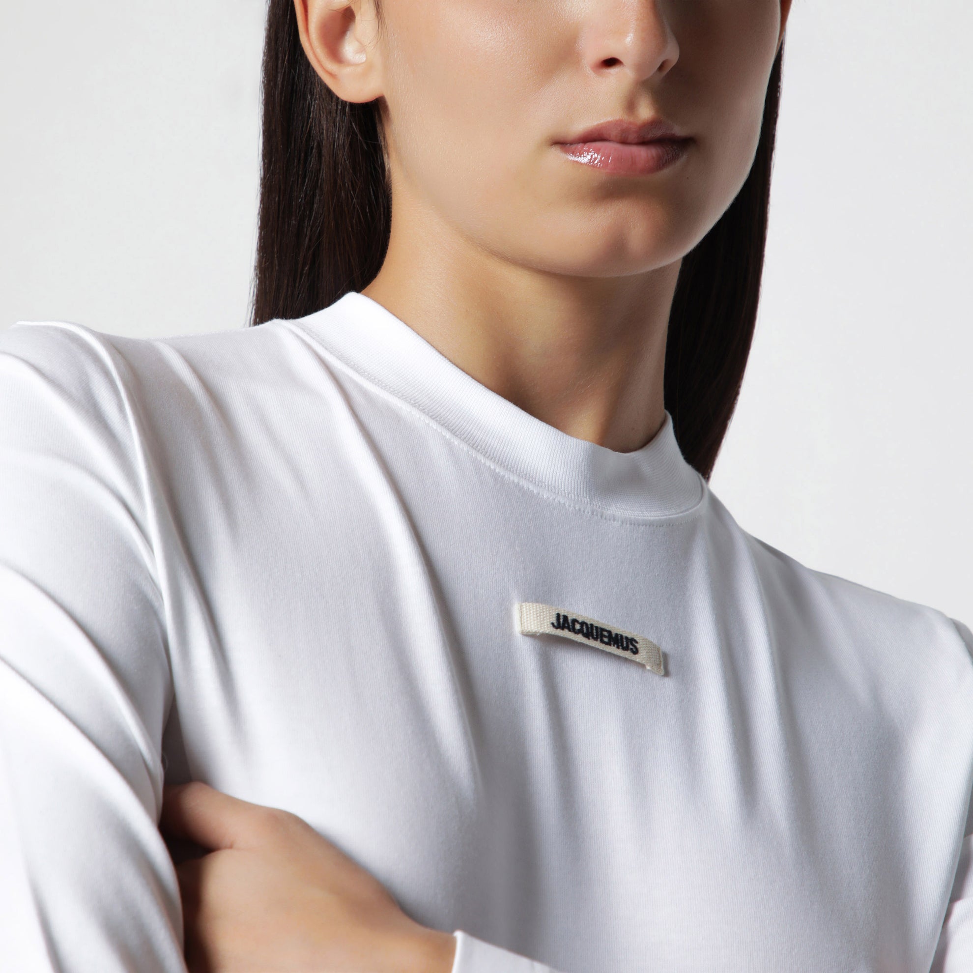 T-shirt Le Gros Grain en coton stretch blanche