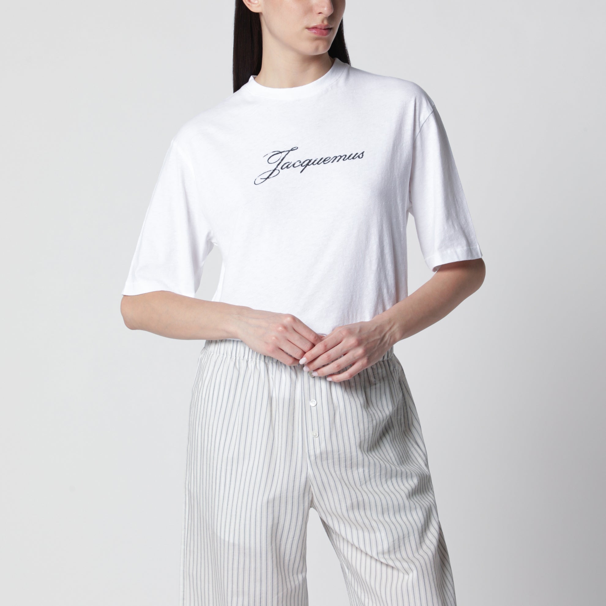 White T-shirt with logo print