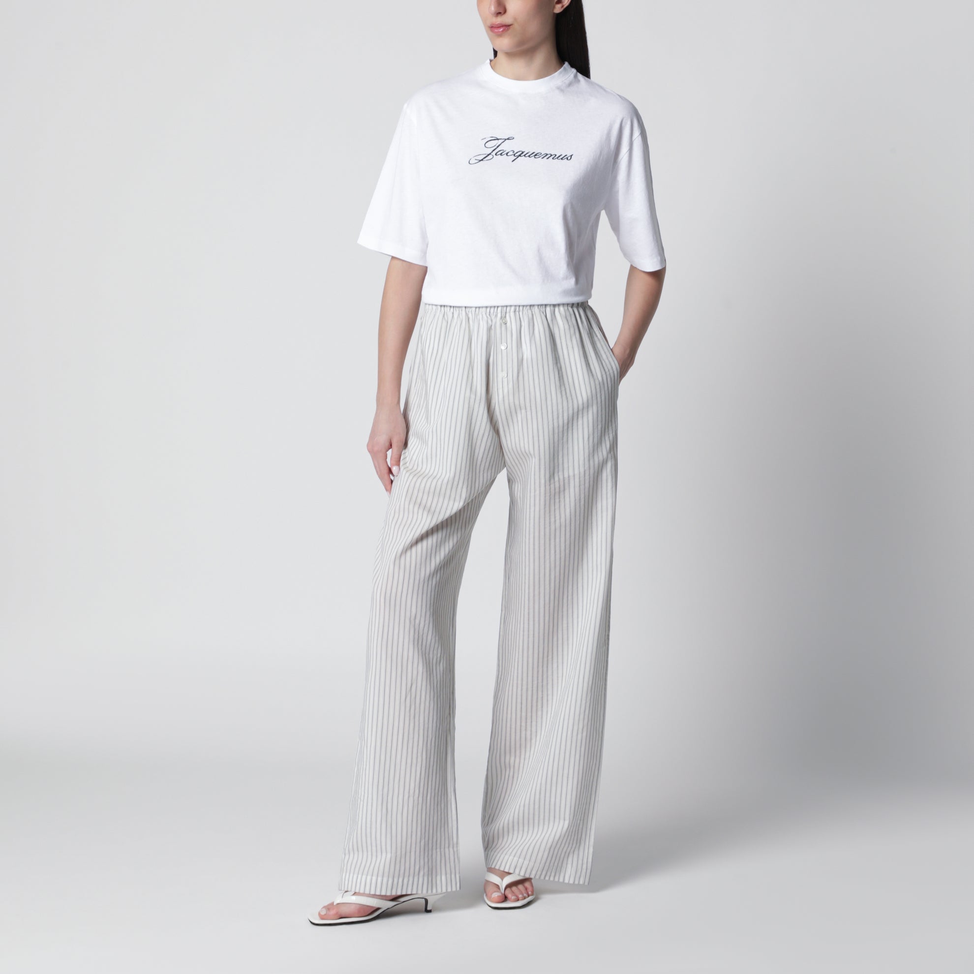 White T-shirt with logo print