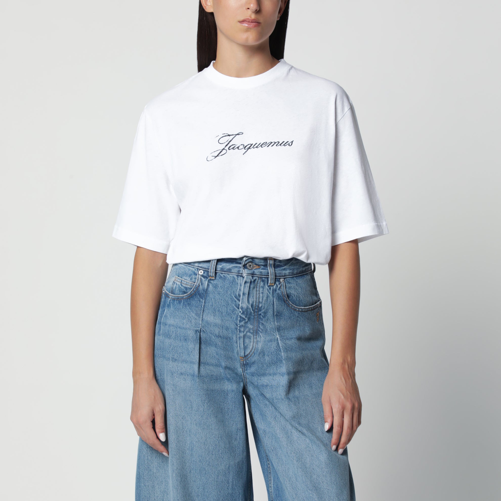 White T-shirt with logo print