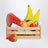 Educational market cash register playset with fruit