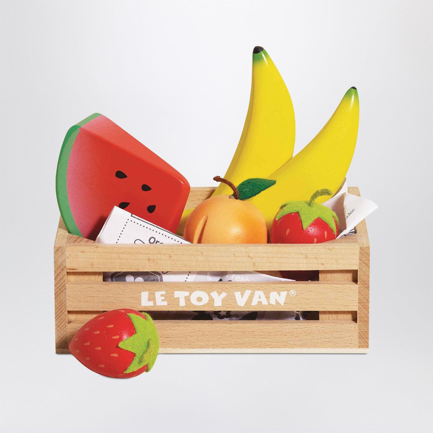 Jeu éducatif caisse de marché avec fruits