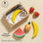 Educational market cash register playset with fruit