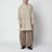 Parka beige en nylon avec cordon de serrage