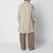 Parka beige en nylon avec cordon de serrage