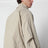 Parka beige en nylon avec cordon de serrage