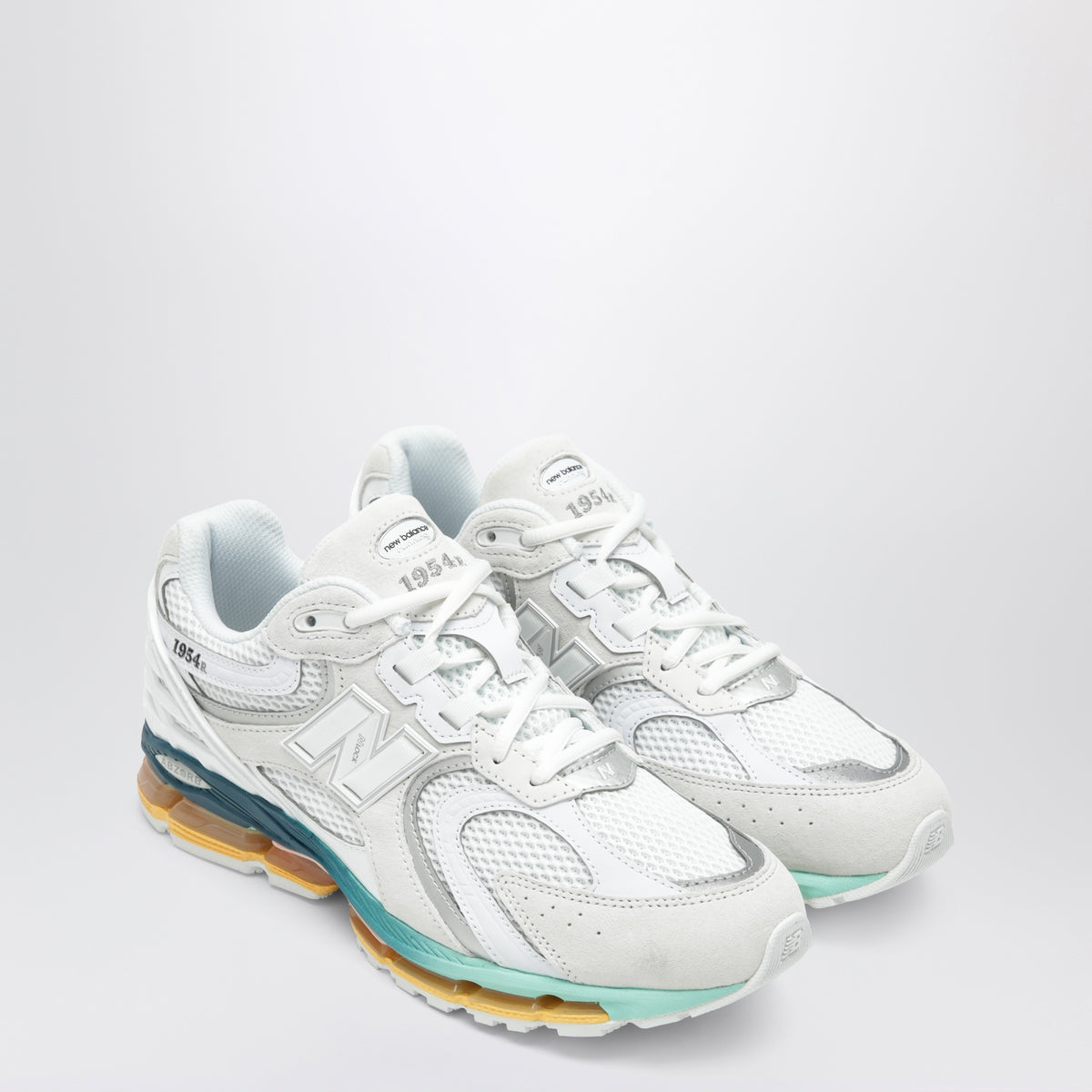 Sneakers 1954R bianche e verde menta