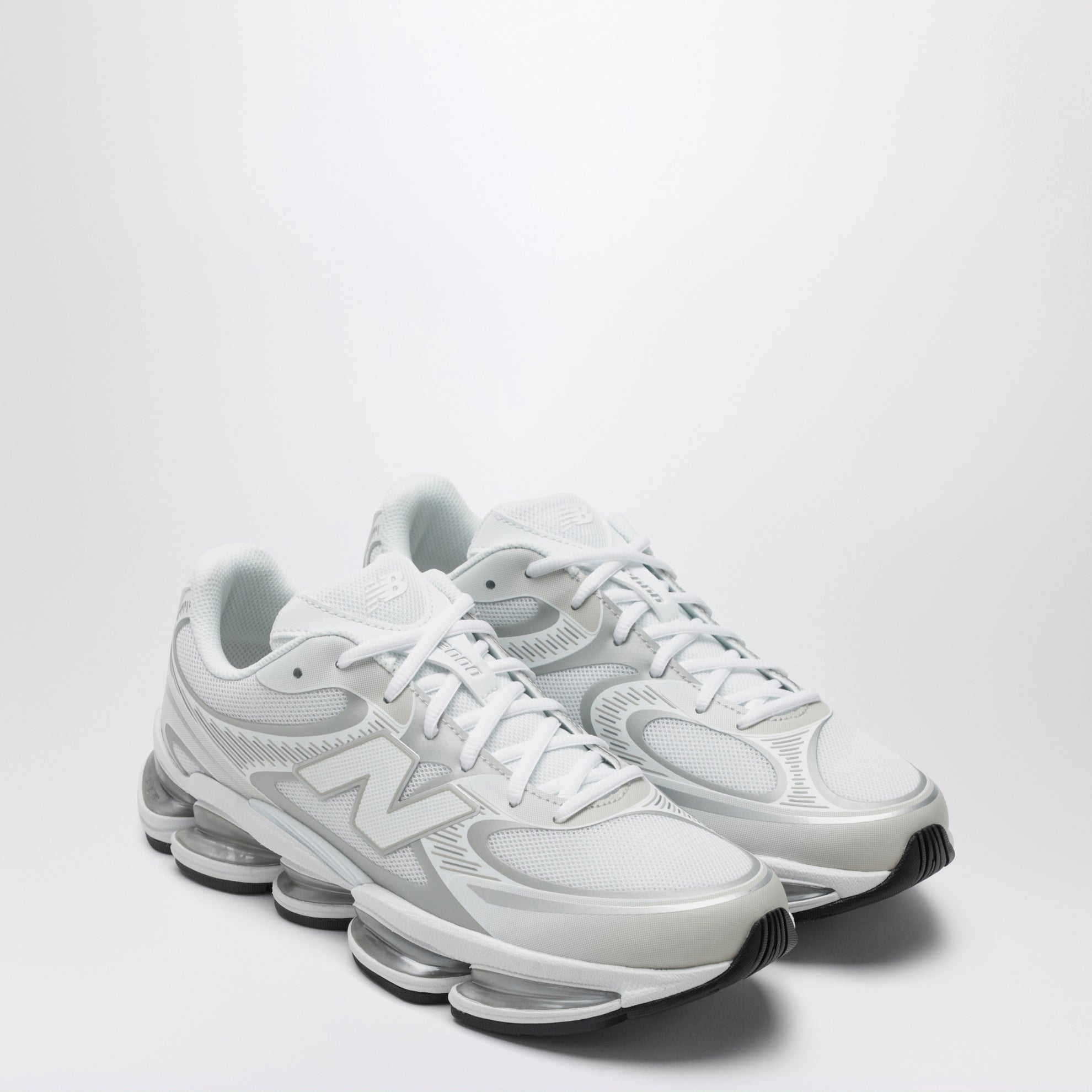 ABZORB 2000 White/Silver Metallic Sneakers