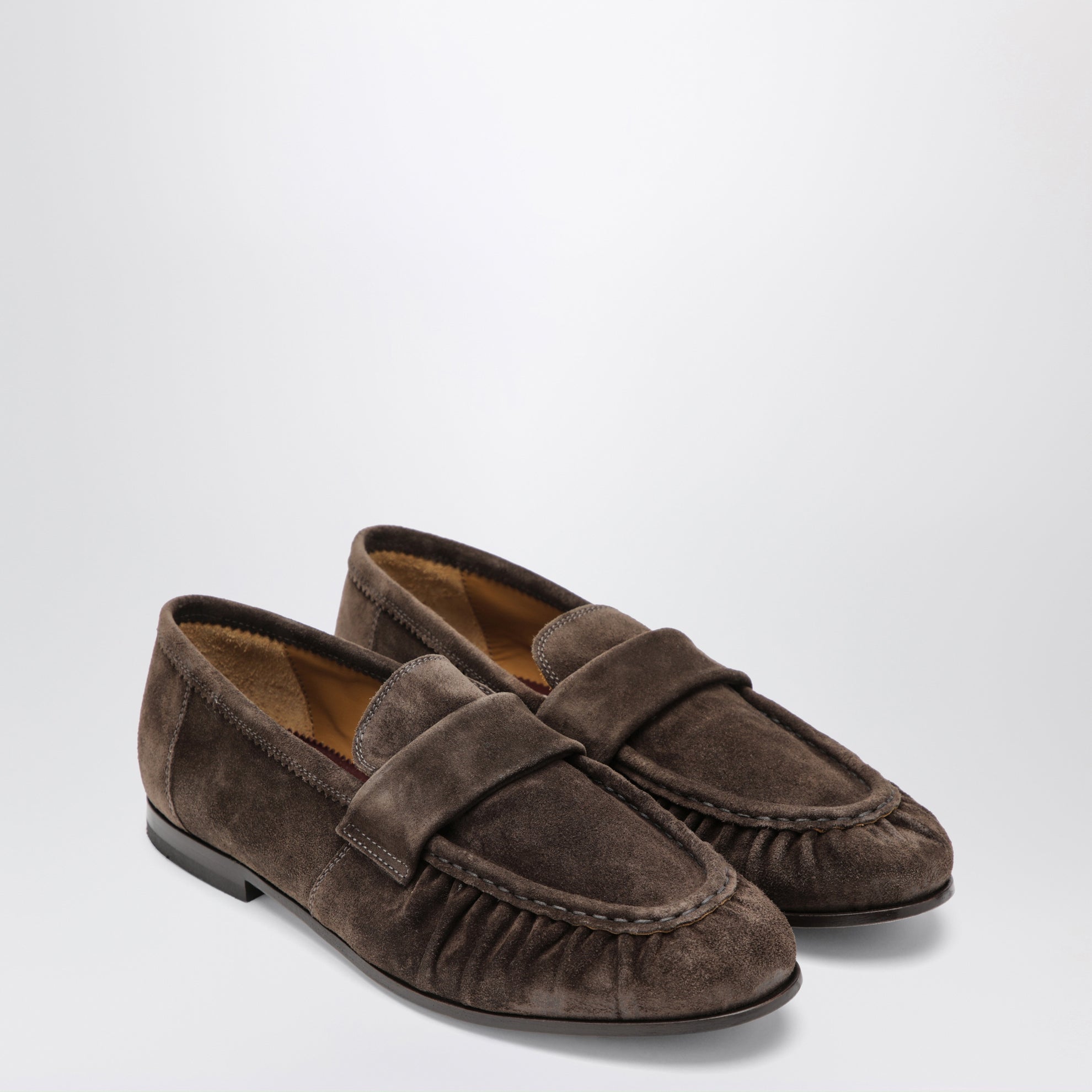 Mocassini Brenta marroni in suede