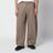 Taupefarbene Loose-Fit-Hose aus Baumwolle