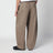 Pantalon loose taupe en coton